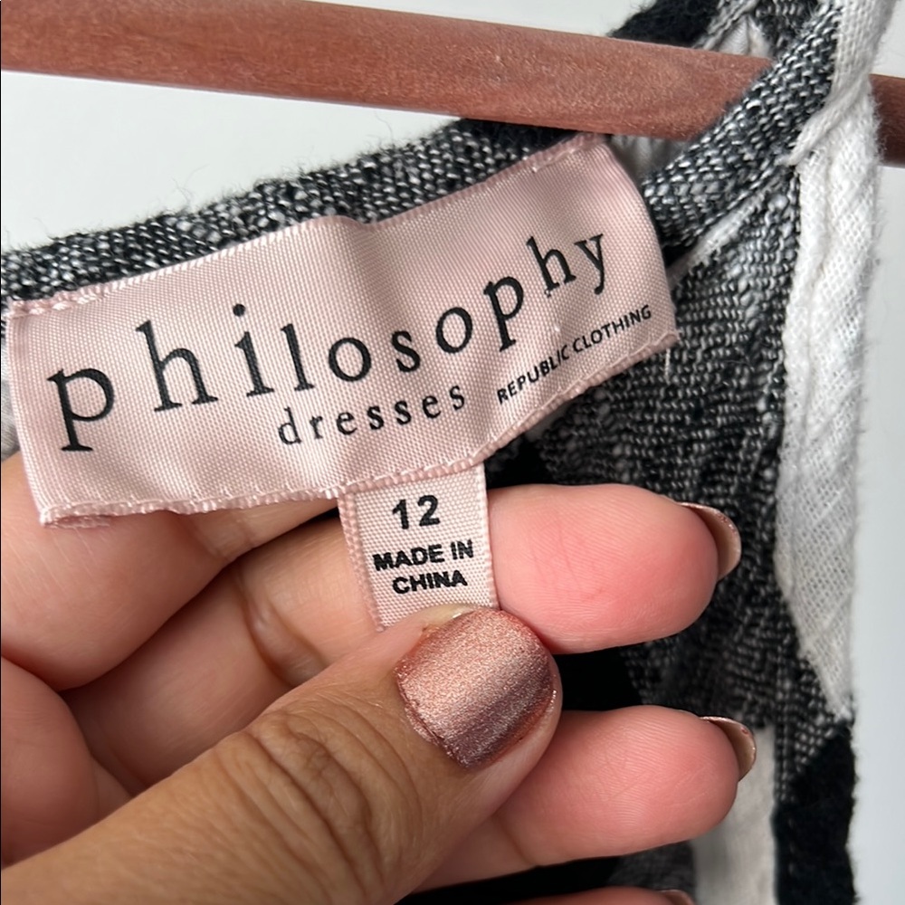 Philosophy Black and White Knit Dress - Picture 3 of 5